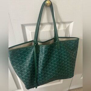 Goyard Green Tote Bag